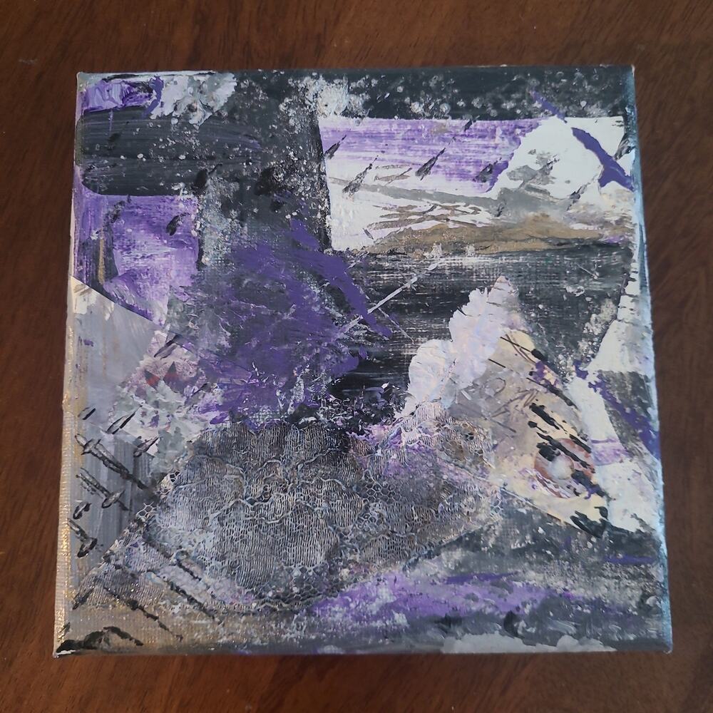 Original Mixed Media Painting "Laced Smoke"